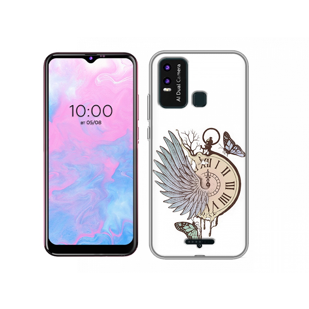 Чехол MyPads Tocco для BQ 6630L страинные часы с крылом