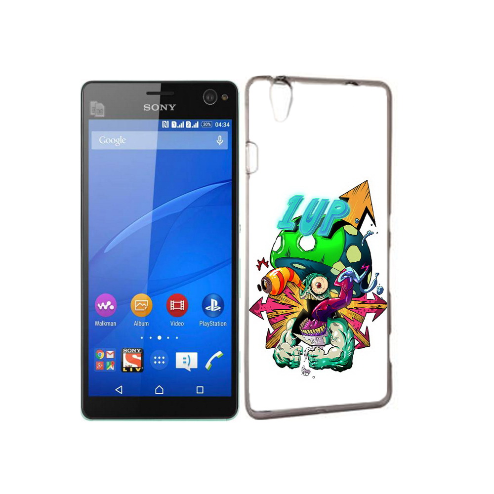 

Чехол MyPads Tocco для Sony Xperia C4 сильный гриб абстракция, Прозрачный, Tocco