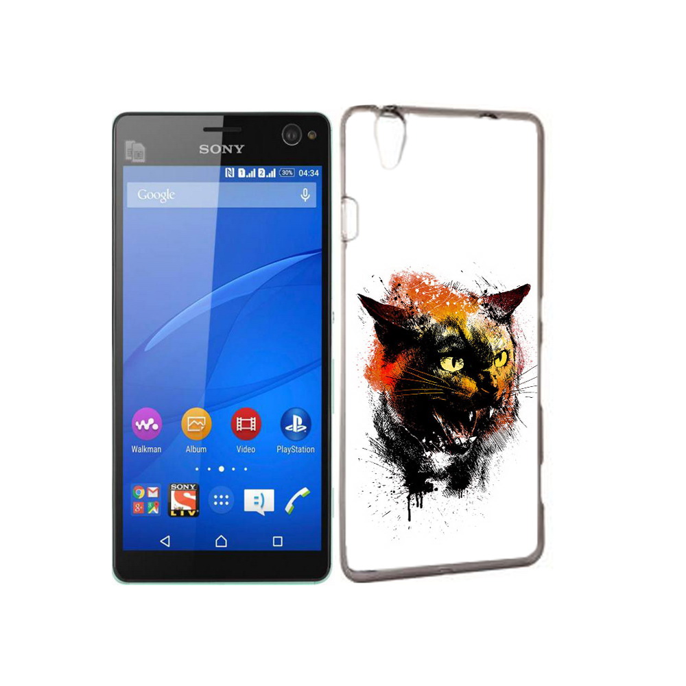 

Чехол MyPads Tocco для Sony Xperia C4 сиамский кот, Прозрачный, Tocco