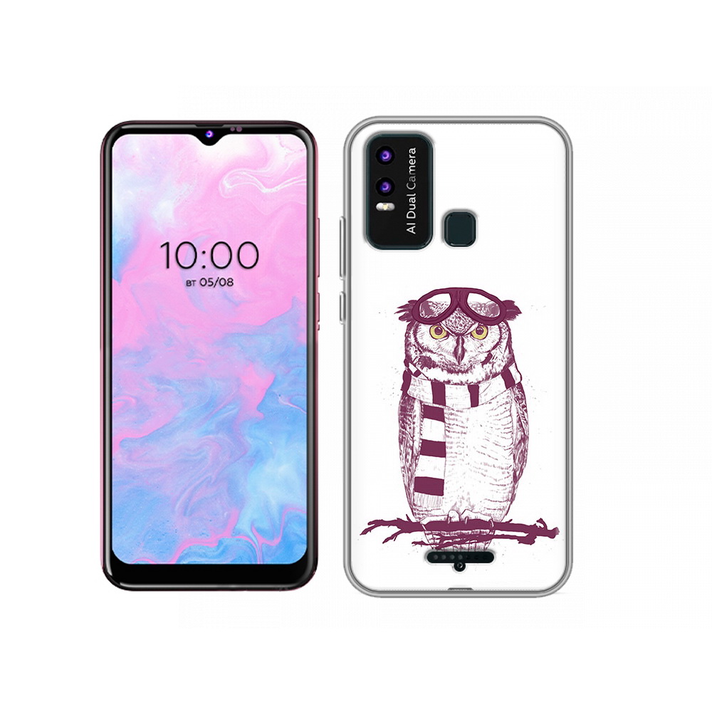 

Чехол MyPads Tocco для BQ 6630L сова-летчик, Прозрачный, Tocco