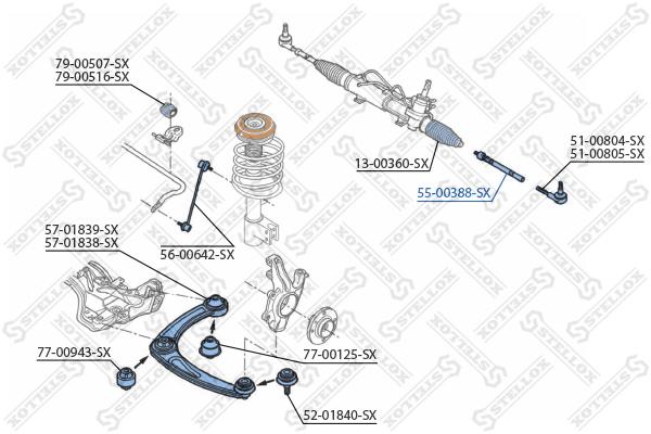 

Рулевая тяга Stellox 5500388SX