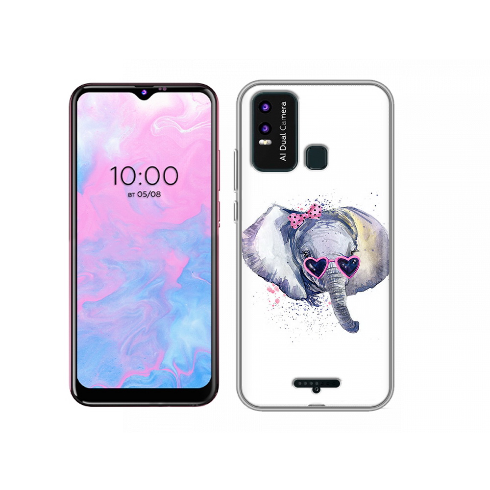 

Чехол MyPads Tocco для BQ 6630L слоник в очках, Прозрачный, Tocco