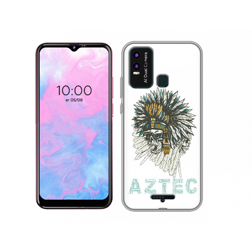 

Чехол MyPads Tocco для BQ 6630L скелет индеец, Прозрачный, Tocco
