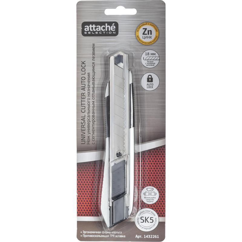 Нож универсальный Attache Selection SX998 ширина лезвия 18мм 6шт