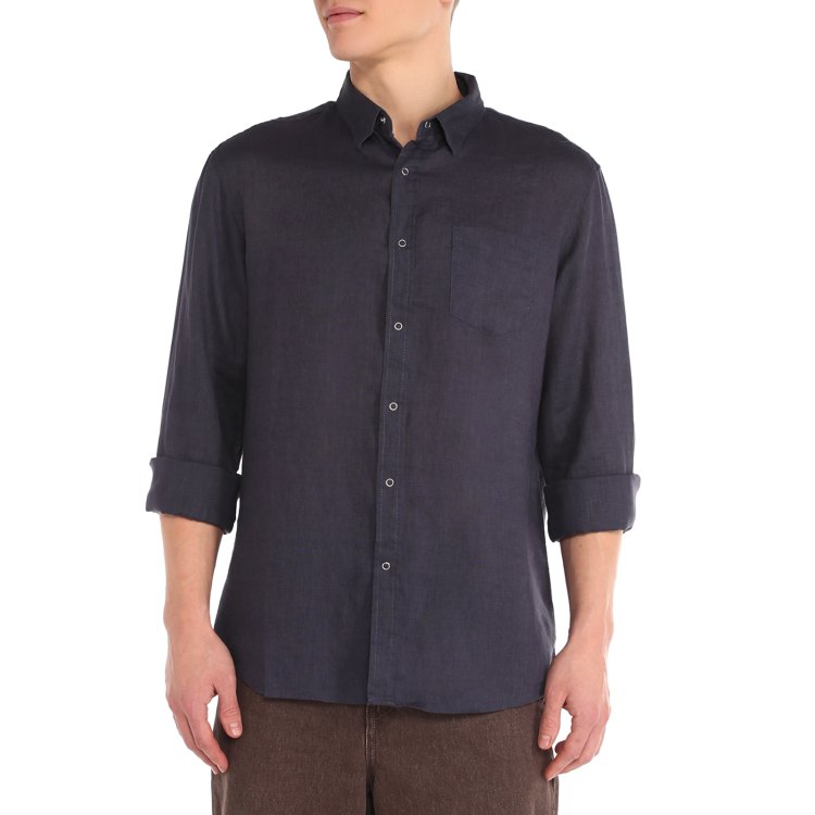 

Рубашка мужская Maison David 2120-1 синяя 2XL, Синий, 2120-1