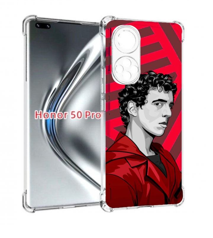 

Чехол бампер MyPads Рио-бумажный-дом для Honor 50 Pro/Nov, Прозрачный, Tocco