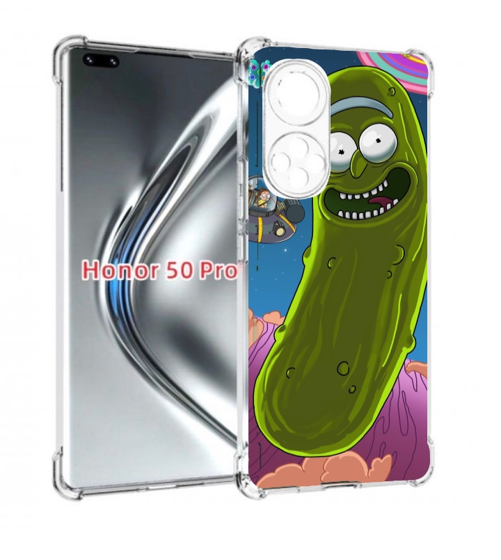 

Чехол бампер MyPads Рик огурец для Honor 50 Pro/Nova 9 Pr, Прозрачный, Tocco