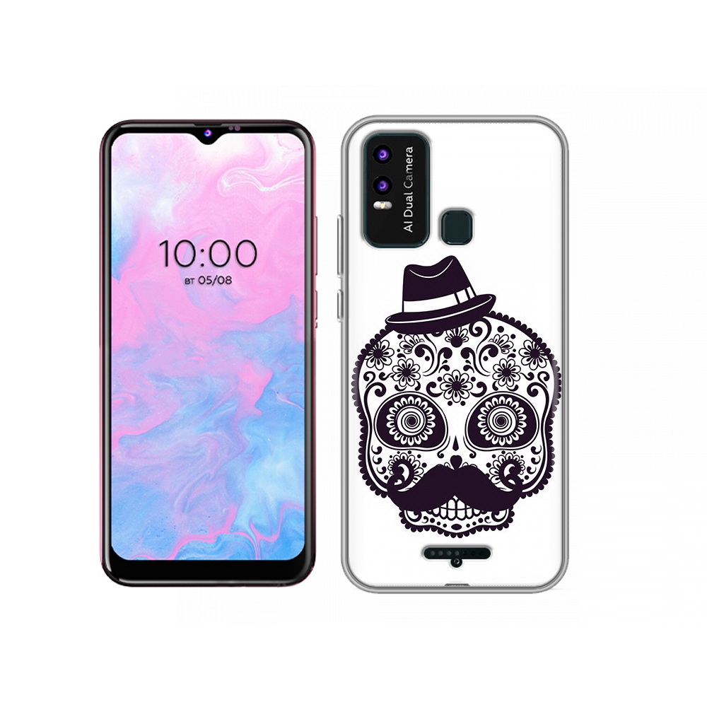 

Чехол MyPads Tocco для BQ 6630L разрисованный скелет, Прозрачный, Tocco