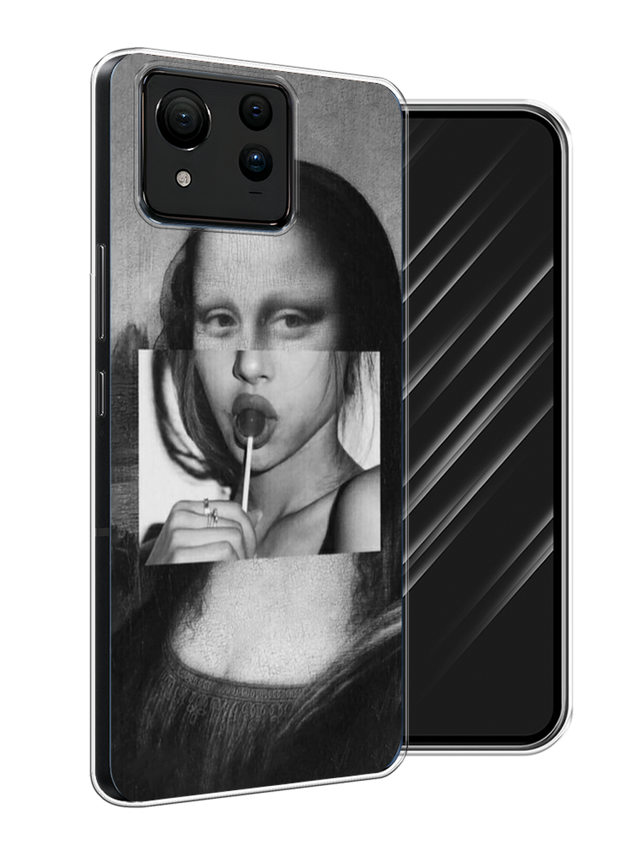 

Чехол Awog на Asus ZenFone 11 Ultra "Mona Lisa sucking lollipop", Серый, 45250-1