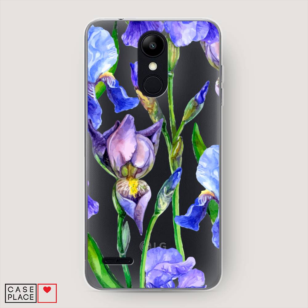 фото Чехол awog "синие ирисы" для lg k9 (k8 2018)