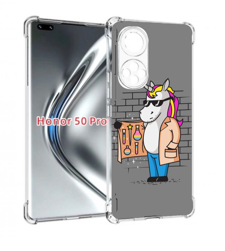 

Чехол бампер MyPads Продавец-единорог для Honor 50 Pro/No, Прозрачный, Tocco
