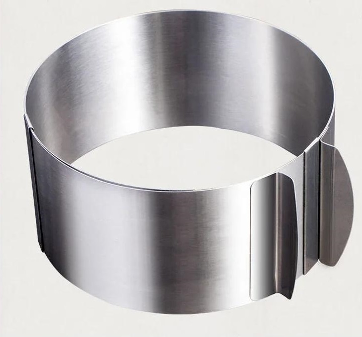 

Форма для выпечки Cake ring без дна, расширяющаяся круглая Металлик