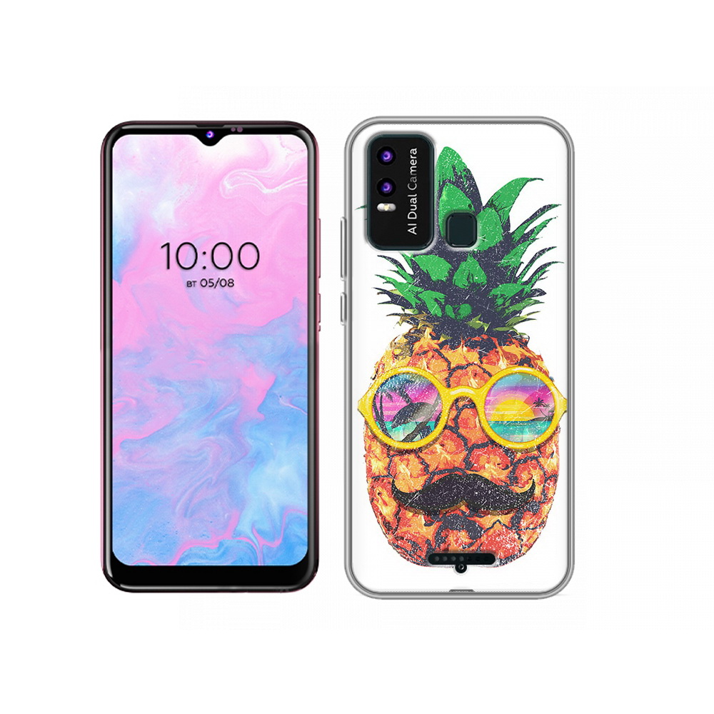 

Чехол MyPads Tocco для BQ 6630L прикольный ананас с лицом, Прозрачный, Tocco