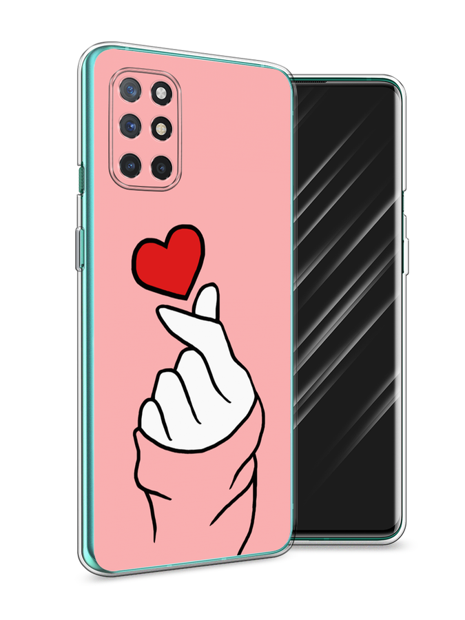 

Чехол Awog на OnePlus 8T / ВанПлас 8T "Милое сердечко", Белый;красный;черный, 151150-7