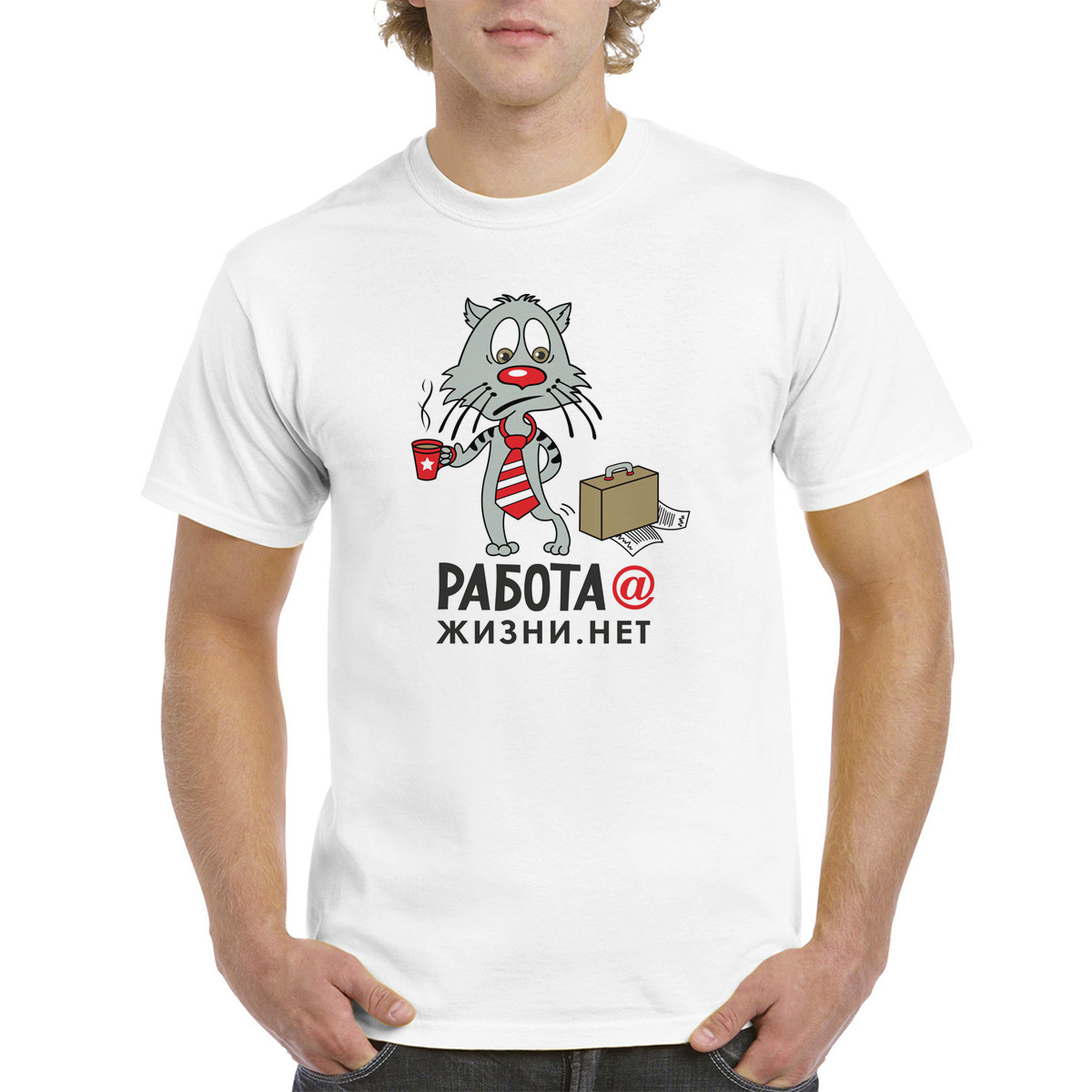 

Футболка унисекс CoolPodarok M0151460 белая 42 RU, Белый, M0151460