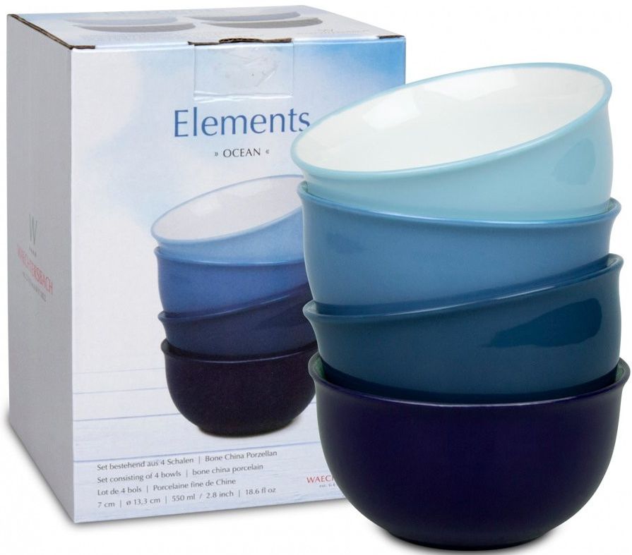 Набор из 4-х салатников Океан Объем: 330 мл