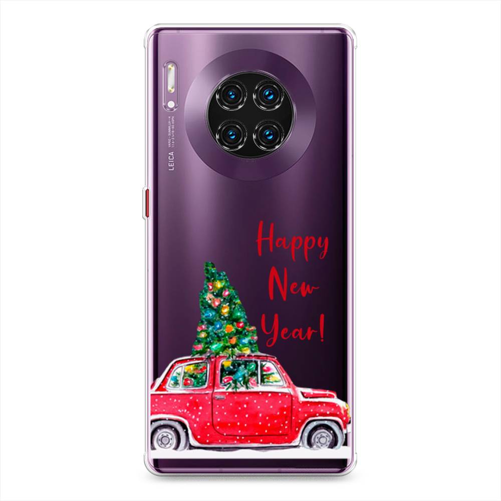 

Чехол на Huawei Mate 30 Pro "Happy New Year", Красный;зеленый, 610450-5
