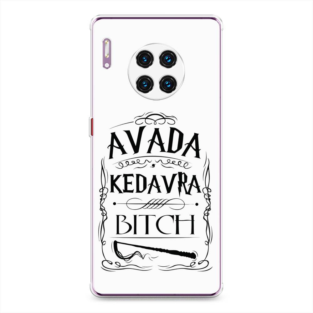 

Чехол на Huawei Mate 30 Pro "Avada kedavra bitch", Белый;серый;черный, 610450-6