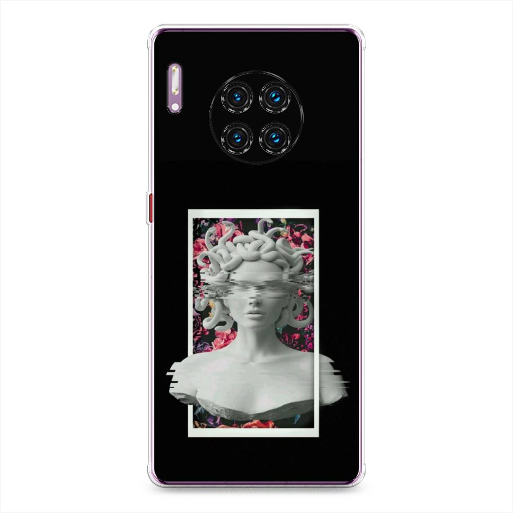 

Чехол на Huawei Mate 30 Pro "Web Punk Медуза Горгона", Черный;серый, 610450-6