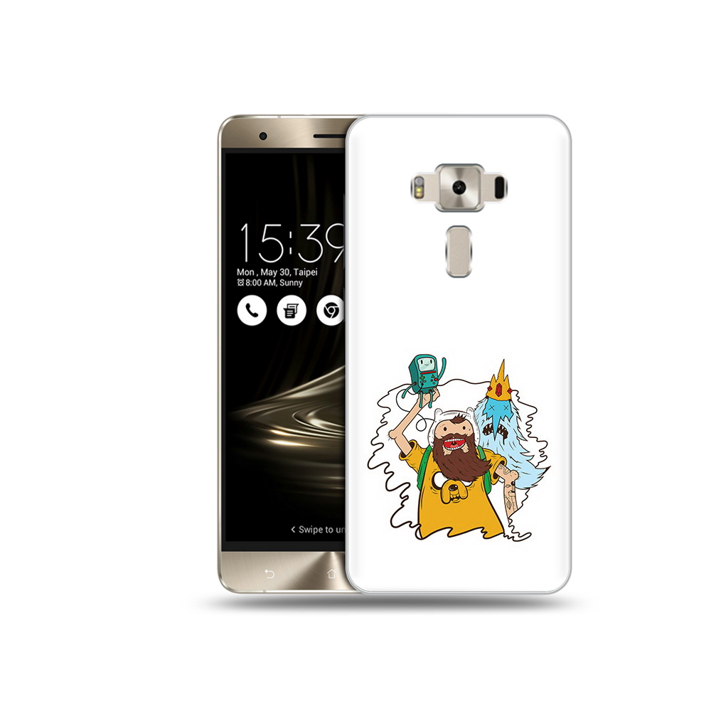

Чехол MyPads Tocco для Asus ZenFone 3 время приключений старый Финн, Прозрачный, Tocco