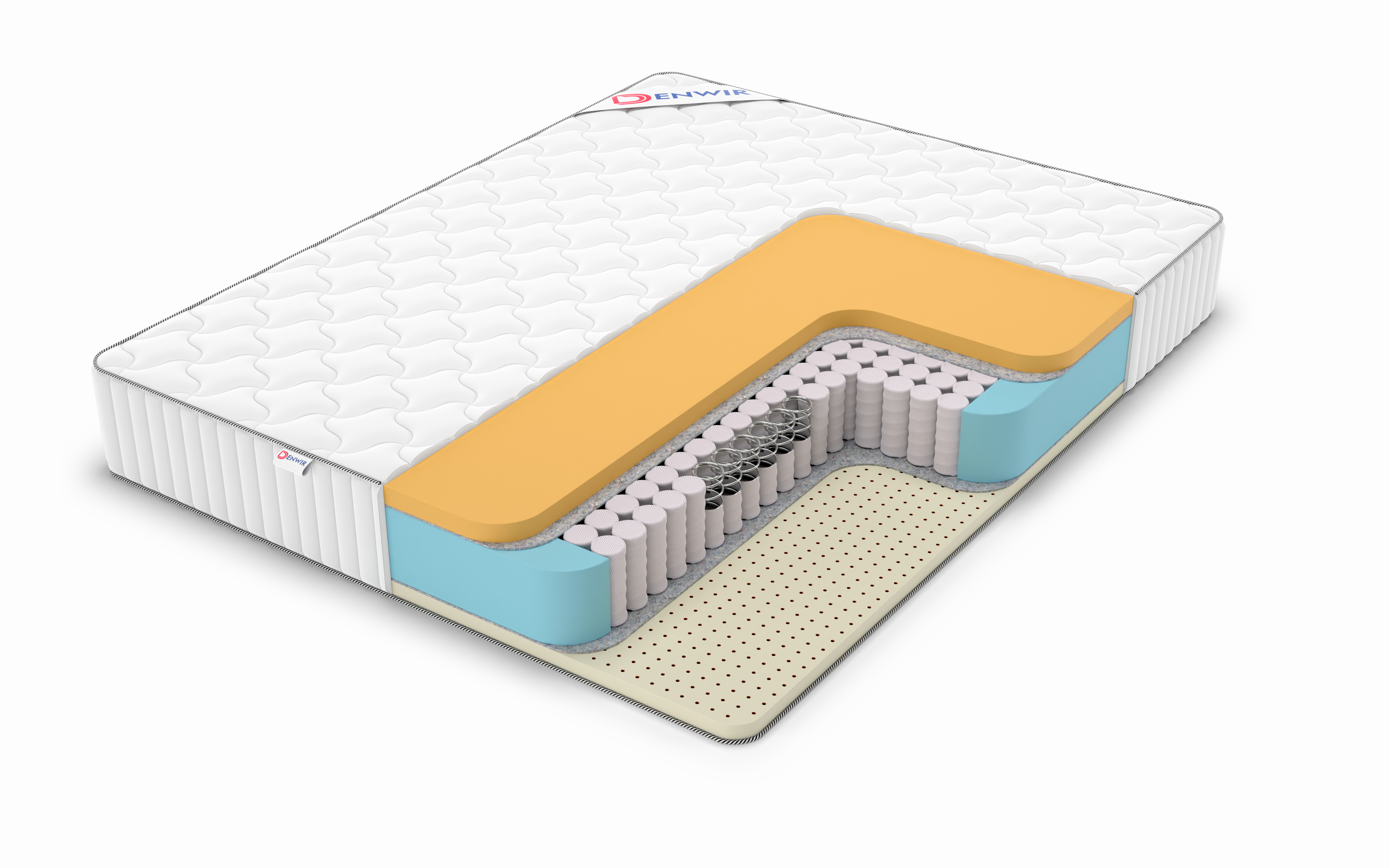 

Матрас пружинный DENWIR CLASSIC MEMO SOFT PLUS TFK /chstmat_CMSPTFK_70x180, Белый, CLASSIC MEMO SOFT PLUS TFK
