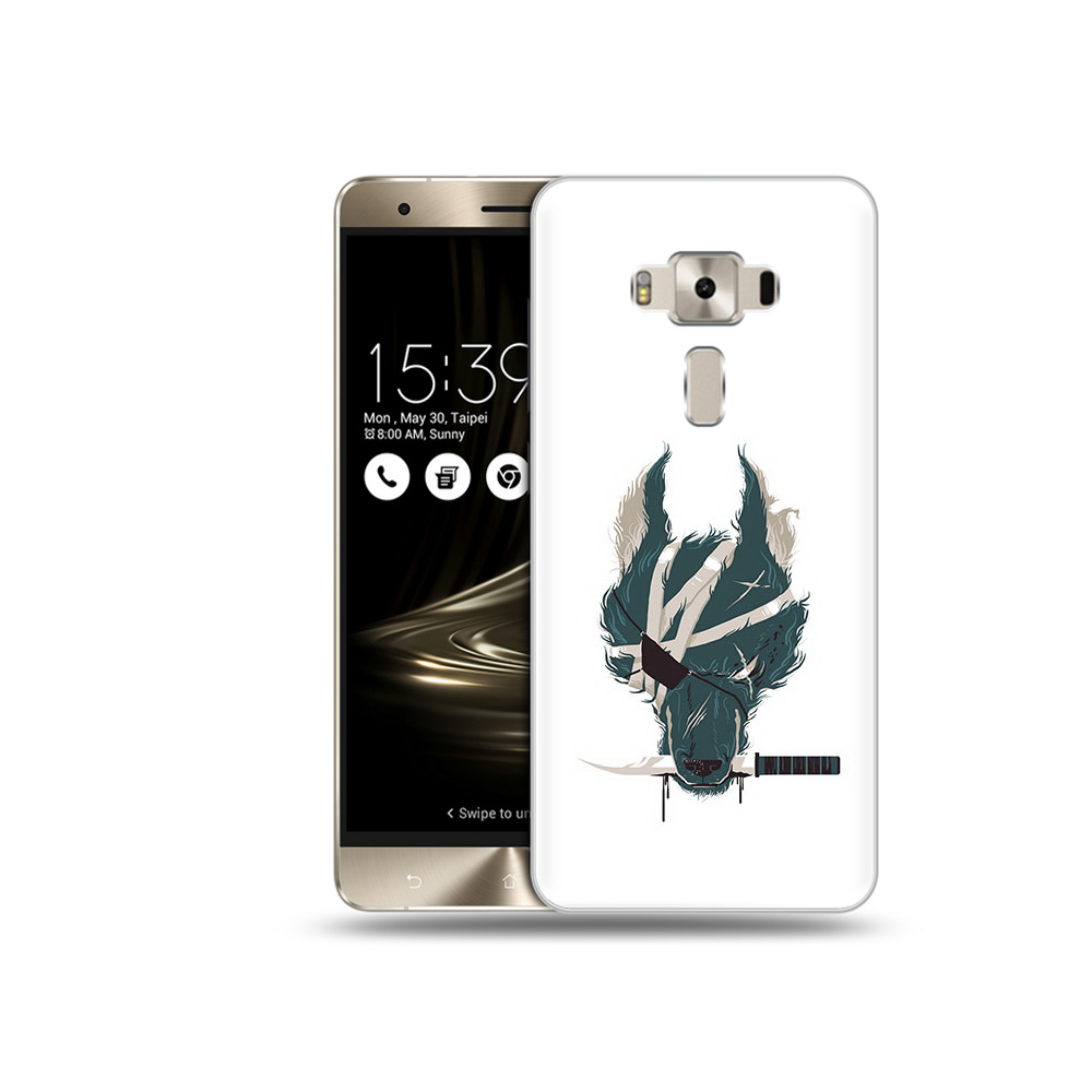 

Чехол MyPads Tocco для Asus ZenFone 3 волк-разбойник, Прозрачный, Tocco