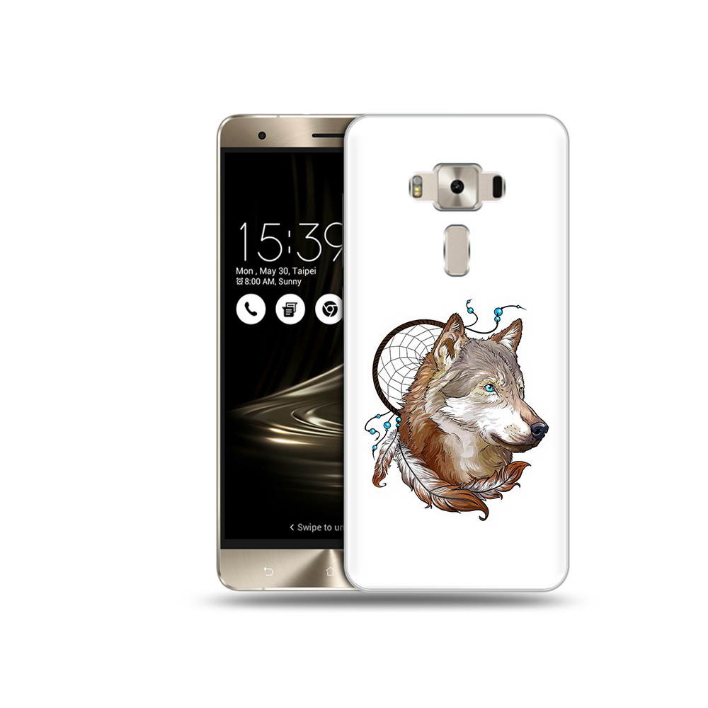 

Чехол MyPads Tocco для Asus ZenFone 3 волк и ловец снов, Прозрачный, Tocco
