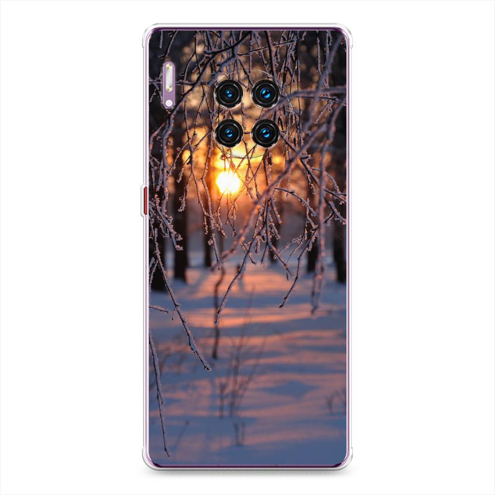 

Чехол на Huawei Mate 30 Pro "Зима 7", Оранжевый;розовый;черный, 610450-2