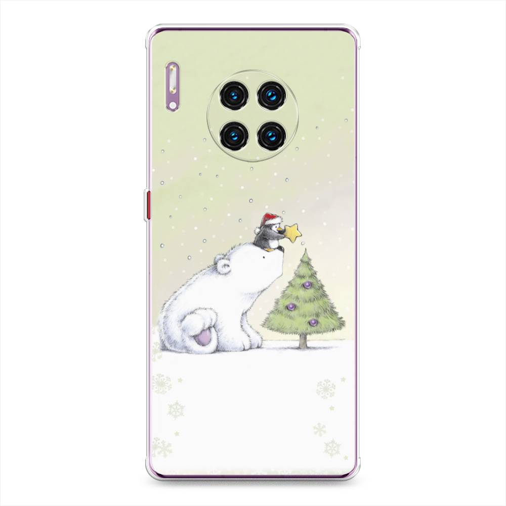 

Чехол на Huawei Mate 30 Pro "Украшение елки", Белый;бежевый, 610450-5