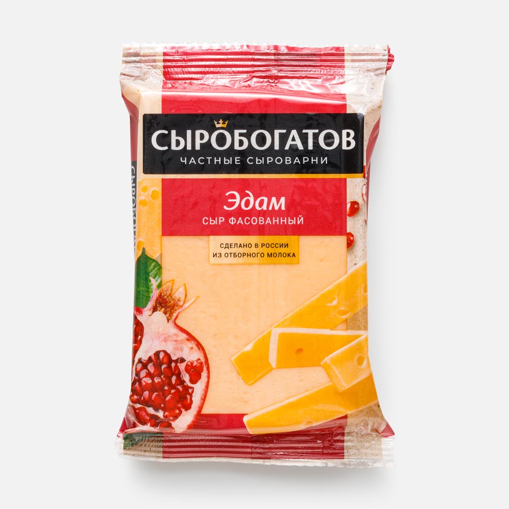 

Сыр твёрдый Сыробогатов эдам, 45%, 180 г