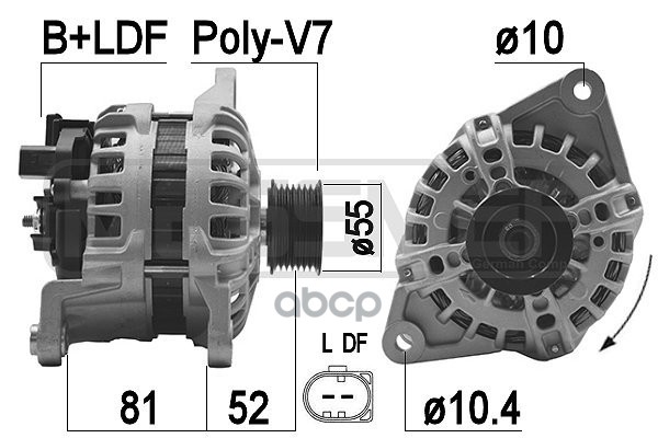 

Генератор Fiat Ducato (250_, 290_) 180 Multijet 2.3 D 2015=> Era арт. 209478
