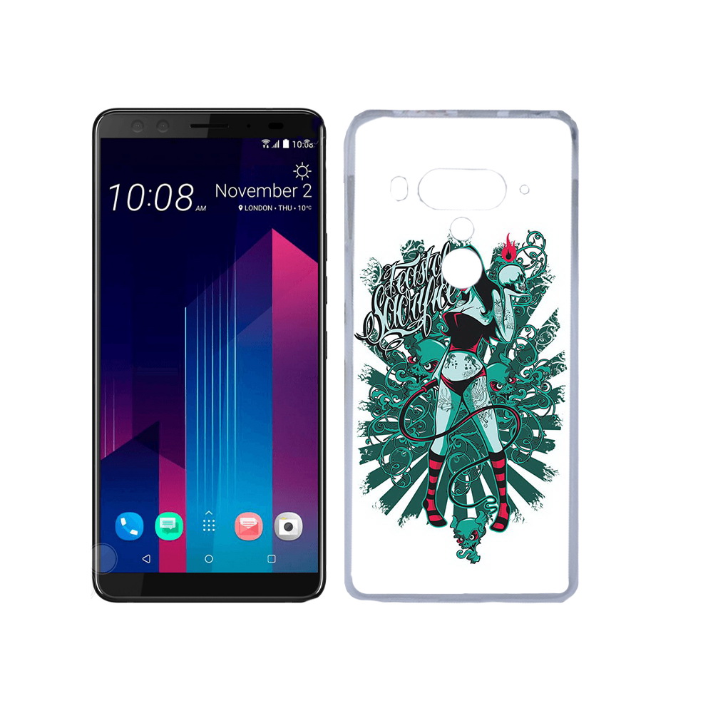 

Чехол MyPads Tocco для HTC U12+ нарисованная девушка в татуировках, Прозрачный, Tocco