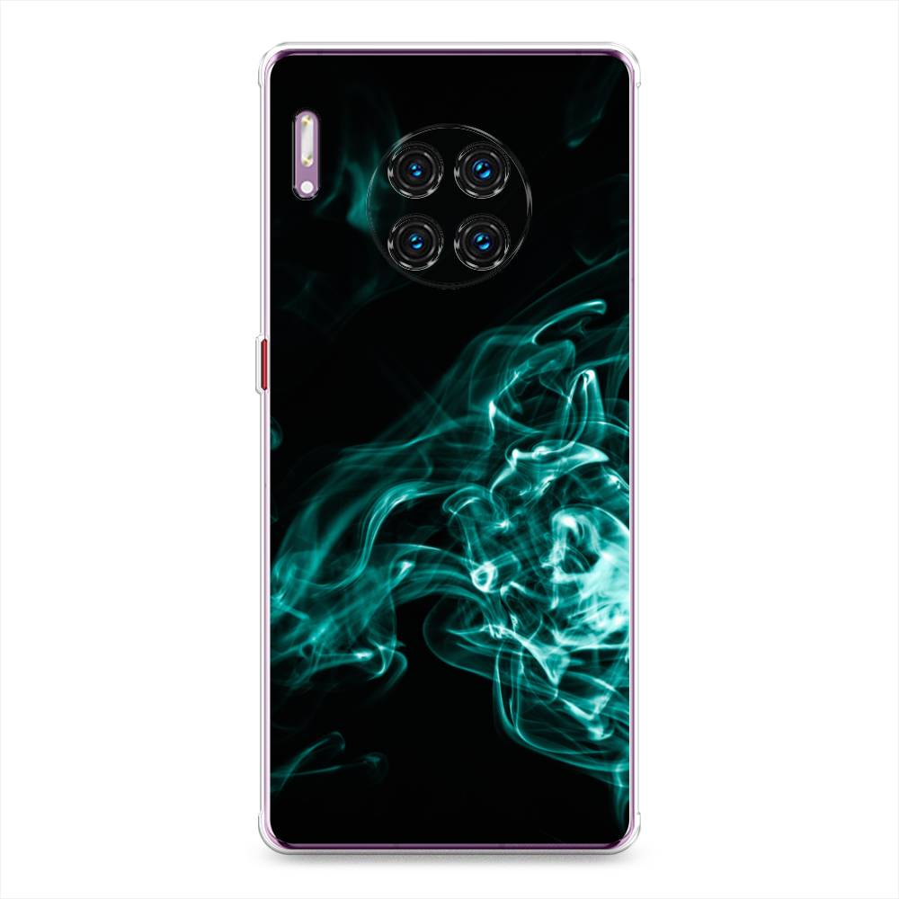 

Чехол на Huawei Mate 30 Pro "Дым", Голубой;черный, 610450-3