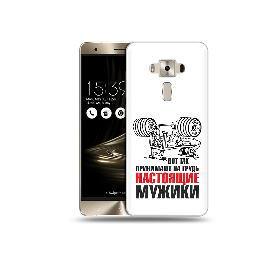 

Чехол MyPads Tocco для Asus ZenFone 3 бодибилдинг для мужиков, Прозрачный, Tocco