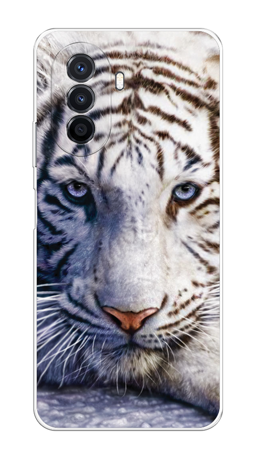 

Чехол на Huawei Nova Y70 "Бенгальский тигр", Коричневый;белый, 6109150-1