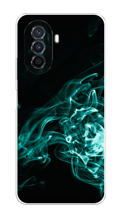 

Чехол на Huawei Nova Y70 "Дым", Голубой;черный, 6109150-3
