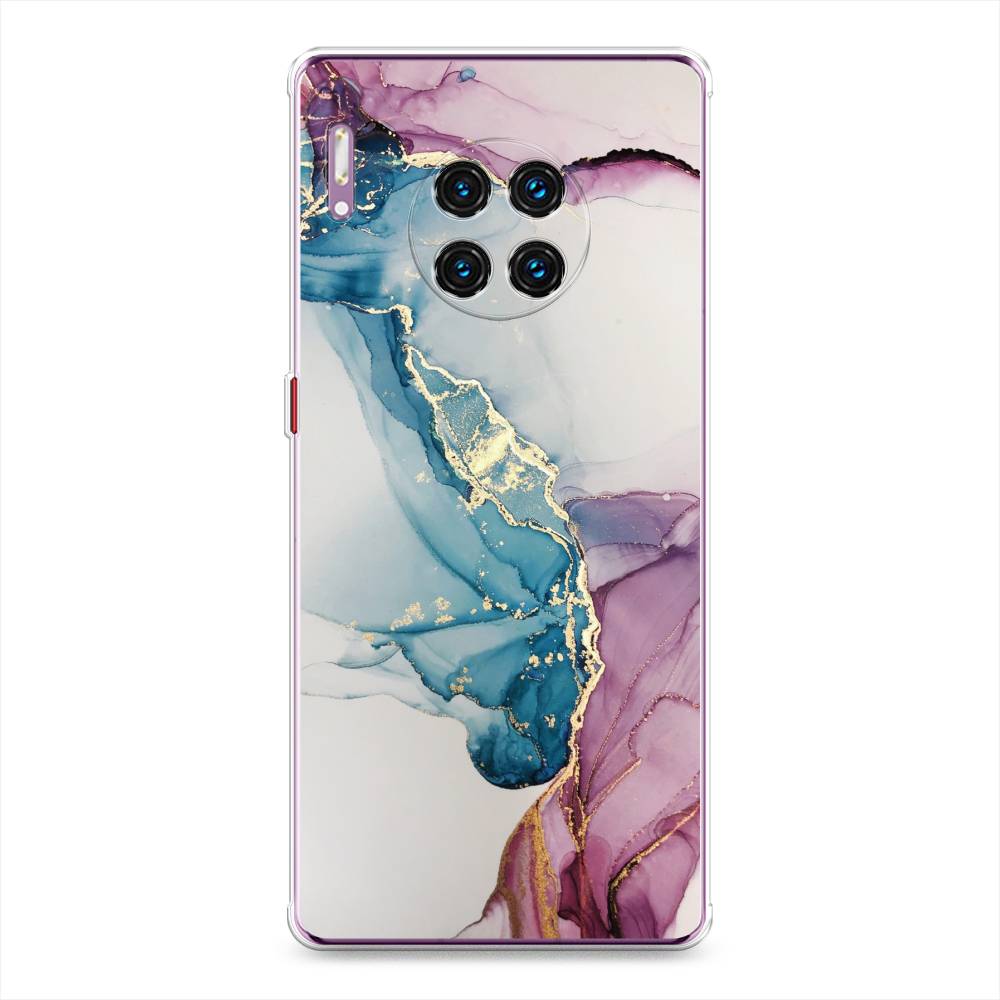 

Чехол на Huawei Mate 30 Pro "Розовые разводы рисунок", 610450-3