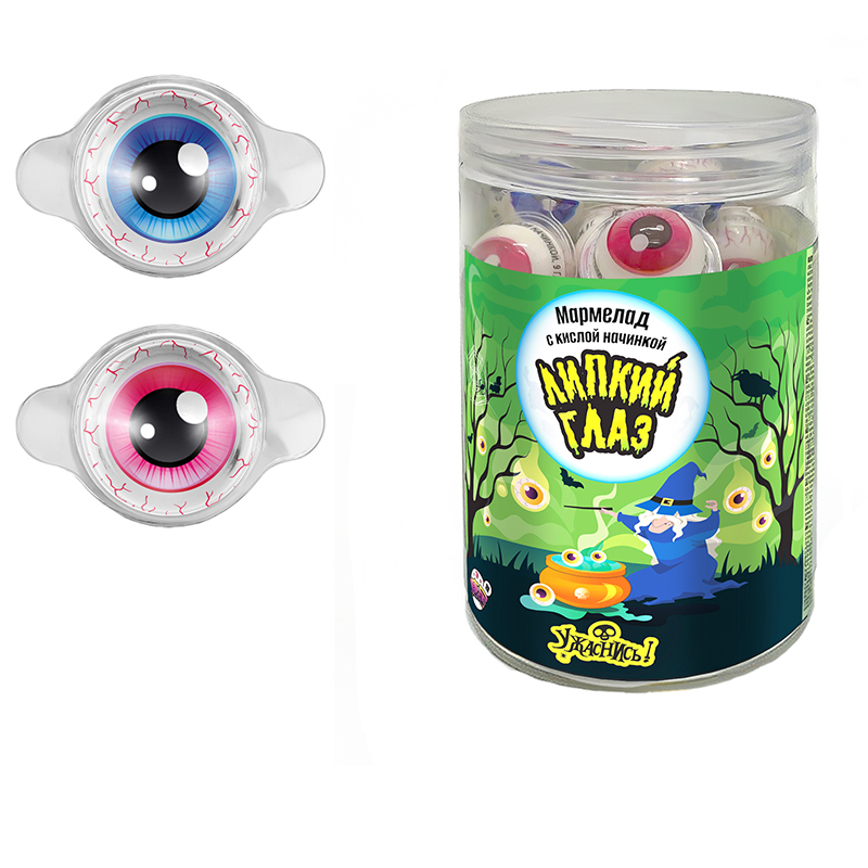 

Мармелад fun Candy lab Липкий глаз с кислой начинкой, 9 г 30 шт, Мармелад