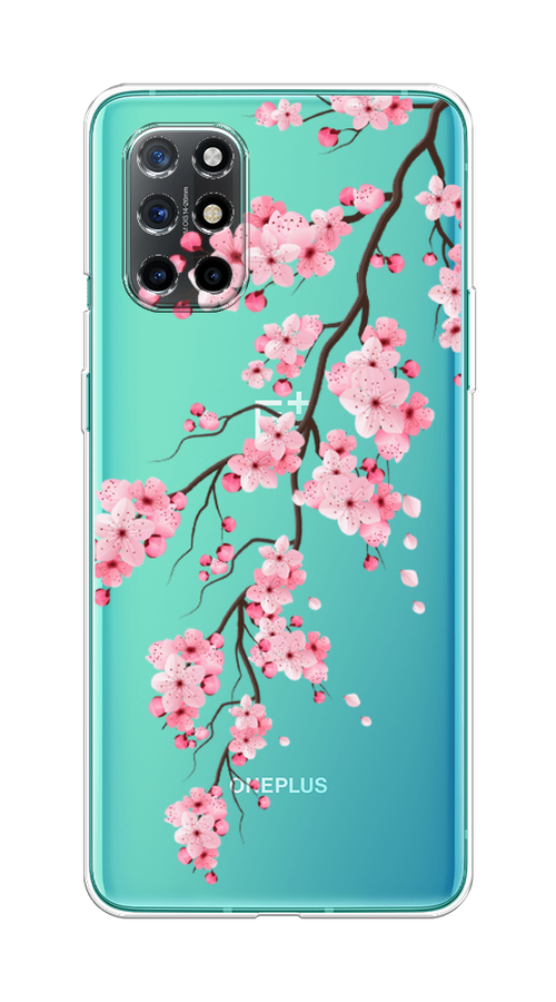 

Чехол Awog на OnePlus 8T / ВанПлас 8T "Розовая сакура", Розовый;коричневый, 151150-8