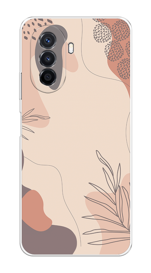 

Чехол на Huawei Nova Y70 "Нюдовые тона", Коричневый;серый, 6109150-4