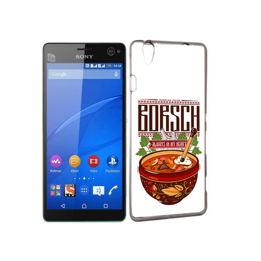 

Чехол MyPads Tocco для Sony Xperia C4 русский борщ, Прозрачный, Tocco