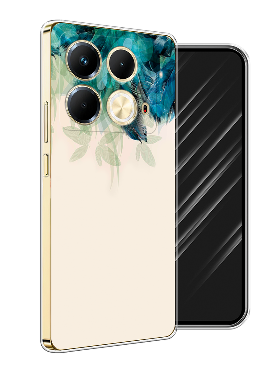 

Чехол Awog на Infinix Note 40 "Перья голубого цвета", Бежевый;синий;бирюзовый, 3105850-1