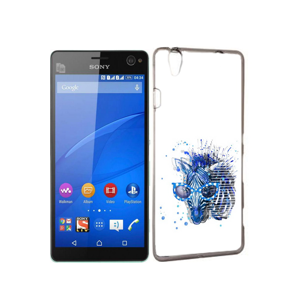 

Чехол MyPads Tocco для Sony Xperia C4 расплывчатая зебра, Прозрачный, Tocco