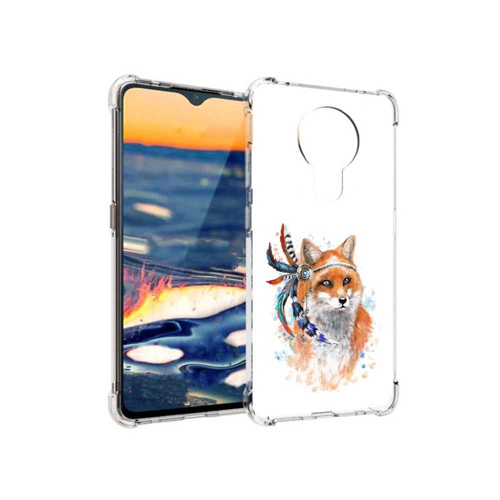 

Чехол MyPads Tocco для Nokia 5.3 инду лиса (PT227052.106.377), Прозрачный, Tocco
