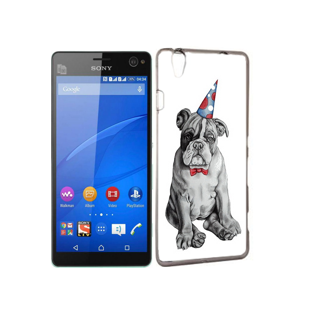 

Чехол MyPads Tocco для Sony Xperia C4 праздничный щенок, Прозрачный, Tocco
