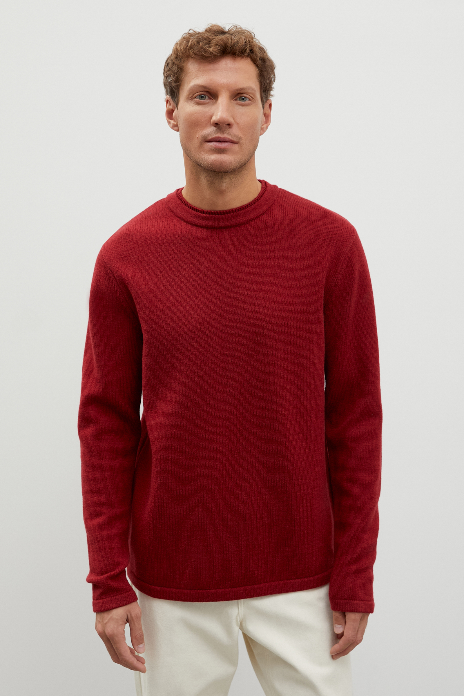 

Джемпер мужской Finn Flare FWC21101 красный 2XL, FWC21101