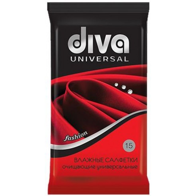 Салфетки влажные Diva очищающие, универсальные, mix, №8, 1 шт. полотна универсальные для сабельной пилы тундра bimetal 125 150 х 1 8 мм 2 шт