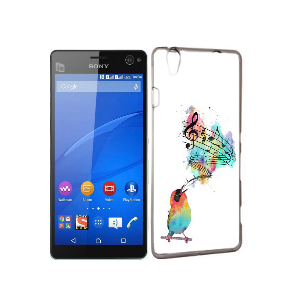 

Чехол MyPads Tocco для Sony Xperia C4 певчая птичка, Прозрачный, Tocco