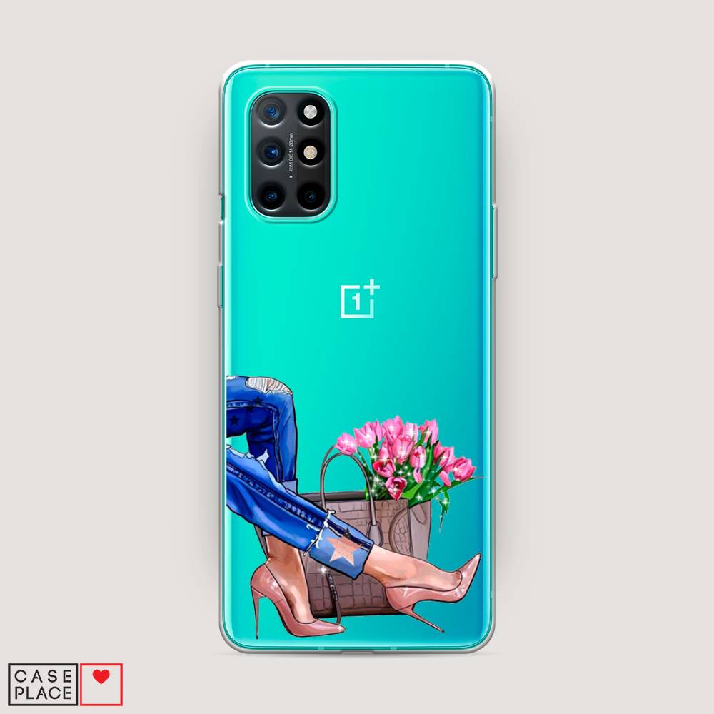 

Чехол Awog на OnePlus 8T / ВанПлас 8T "Каблучки", Голубой;коричневый;розовый, 151150-7
