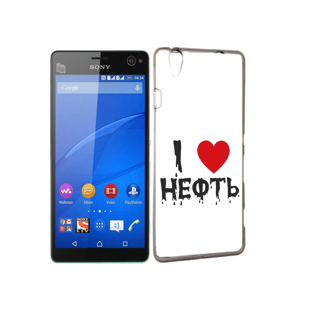 

Чехол MyPads Tocco для Sony Xperia C4 нефть, Прозрачный, Tocco